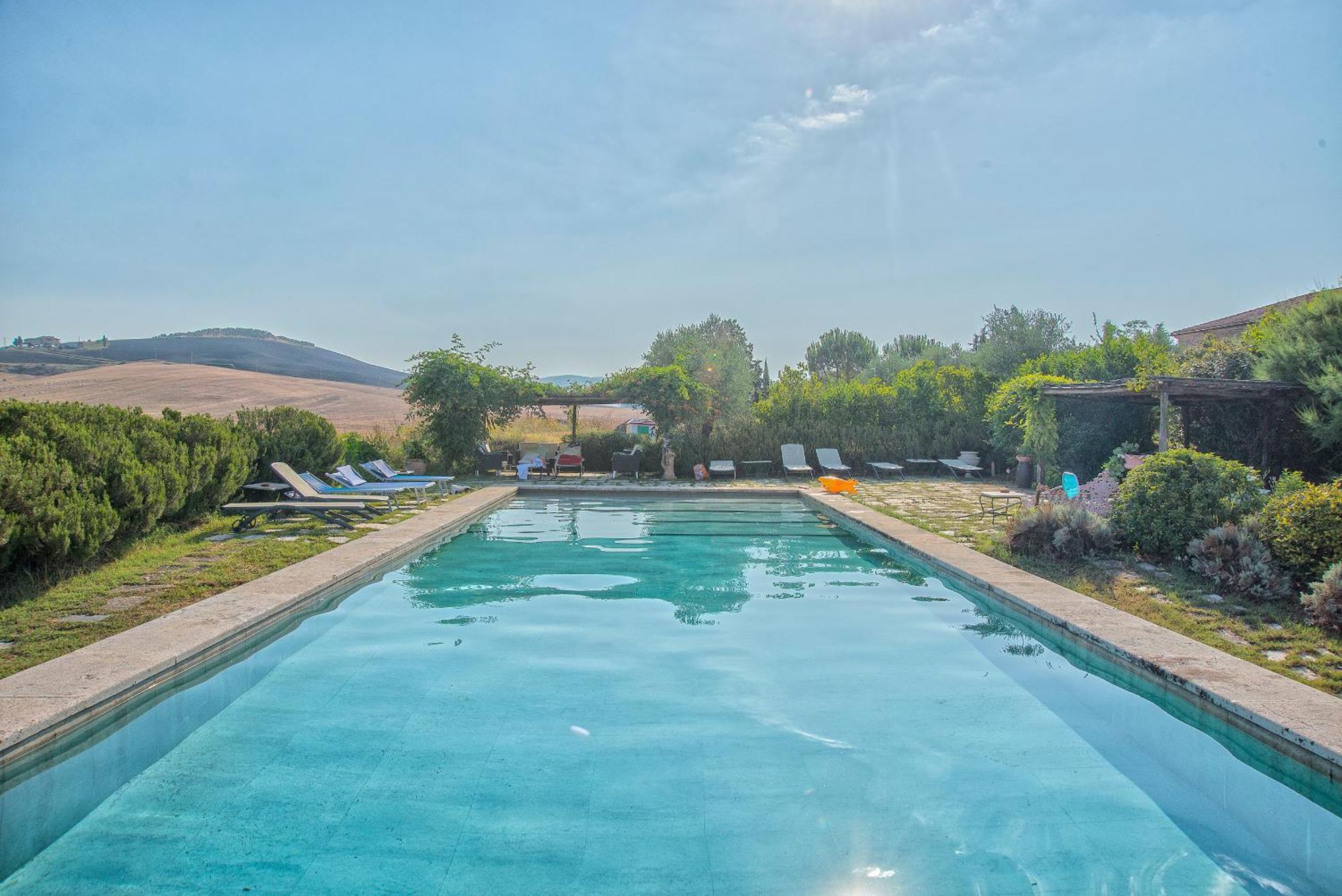 Agriturismo Le Sorbelle D'Orcia Con Piscina ปีเอนซา ภายนอก รูปภาพ