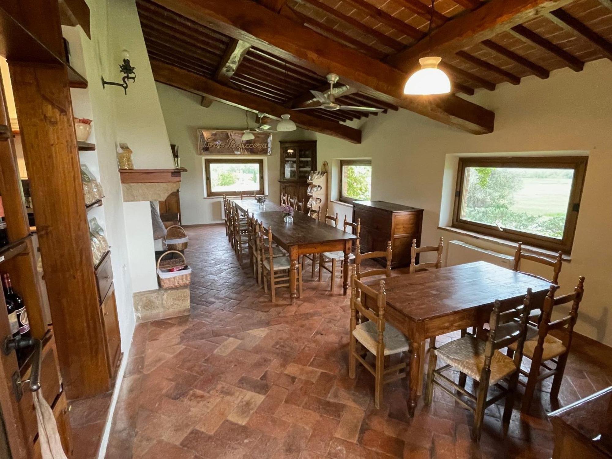 Agriturismo Le Sorbelle D'Orcia Con Piscina ปีเอนซา ภายนอก รูปภาพ