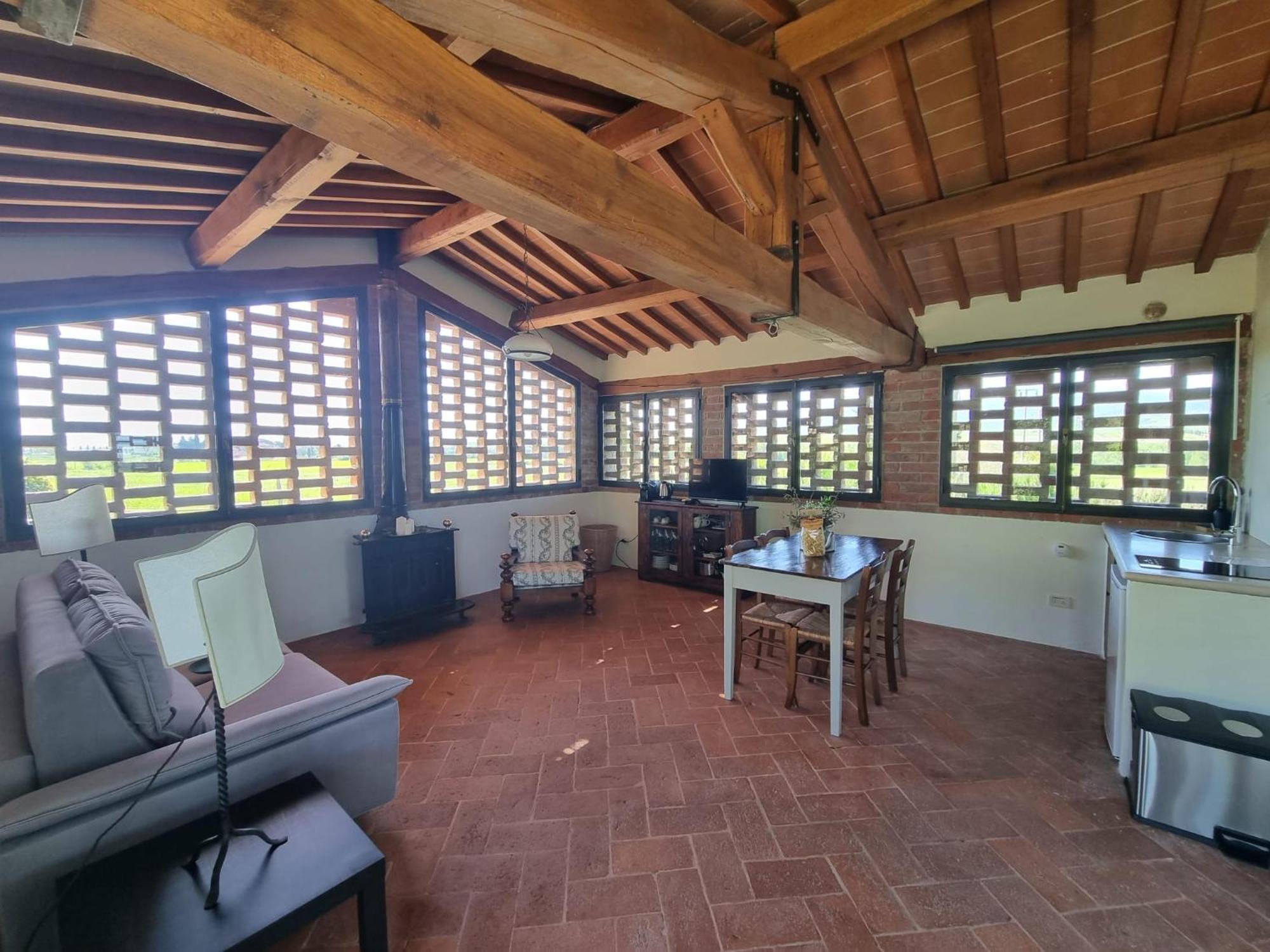 Agriturismo Le Sorbelle D'Orcia Con Piscina ปีเอนซา ภายนอก รูปภาพ