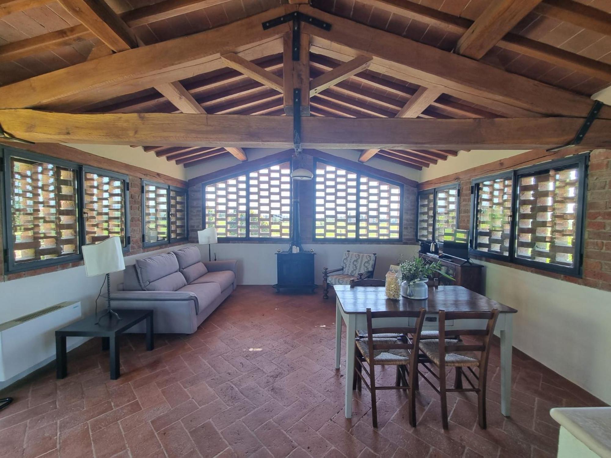 Agriturismo Le Sorbelle D'Orcia Con Piscina ปีเอนซา ภายนอก รูปภาพ